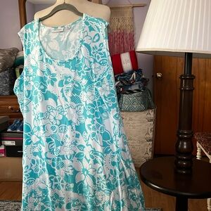 Denim & Co maxi dress.w/solid shrug. Size 3x